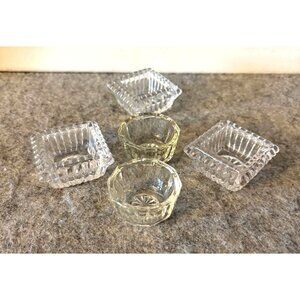 Set of 5 Vintage Salt Bowls 2 Varieties  # 2684